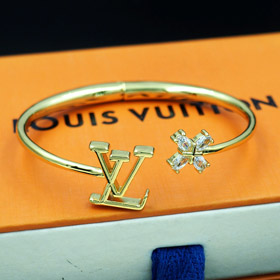 Louis Vuitton LV letter flower inlaid zircon bracelet-3917  