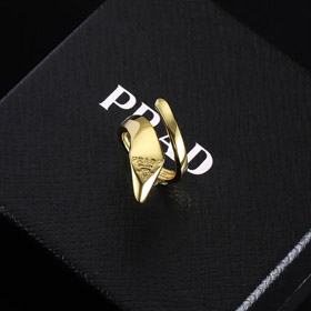 Prada Lettering Snake Shape Open Ring (2 styles)-2736